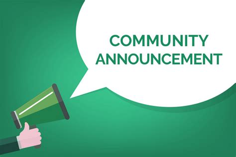 Community Announcements