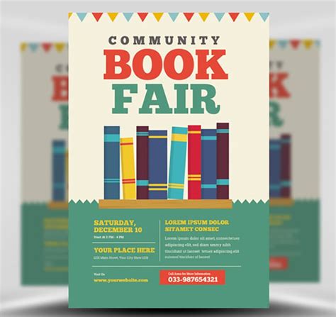 Community Book Fair Flyer Template Flyerheroes