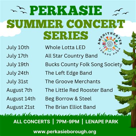 Community Event: Perkasie Borough 2024 Summer Concert Series …