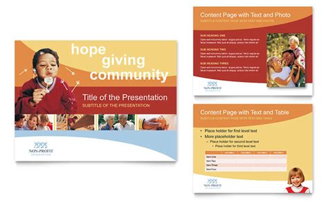 Community Non Profit Powerpoint Presentation Template Design