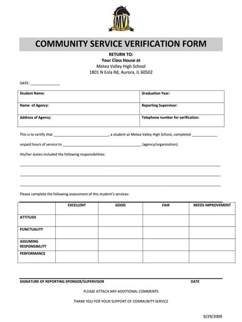 Community Service Form for Court Fill Out and Sign Printable PDF