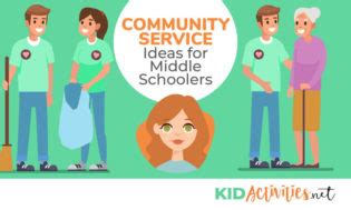 Community Service Project Ideas for Middle School …