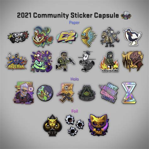 Community Sticker Capsule 1 Stickers - CS:GO Stash