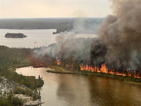 Community in Northwest Territories evacuated as wildfires near