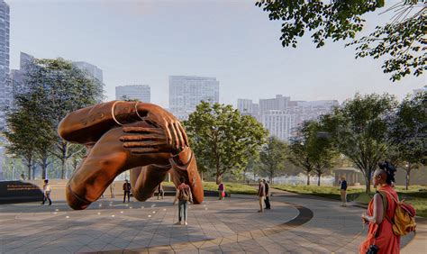 Community leaders break ground on ‘The Embrace’ memorial - Boston.com