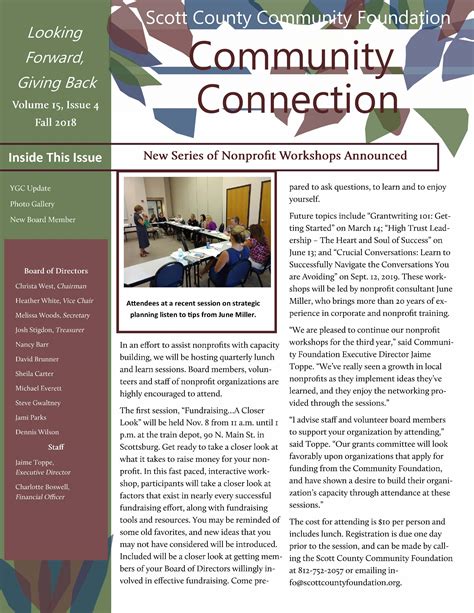 Community Newsletter. The City of Conover