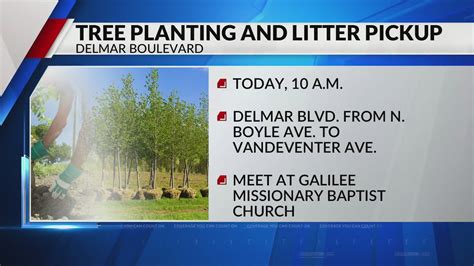 Community organizers host tree planting and litter pickup event today