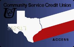 Community service credit union huntsville texas. COMMUNITY SERVICE CREDIT UNION 250 FM 2821 Road West Huntsville, TX 77320 Phone: 936-295-3980 
