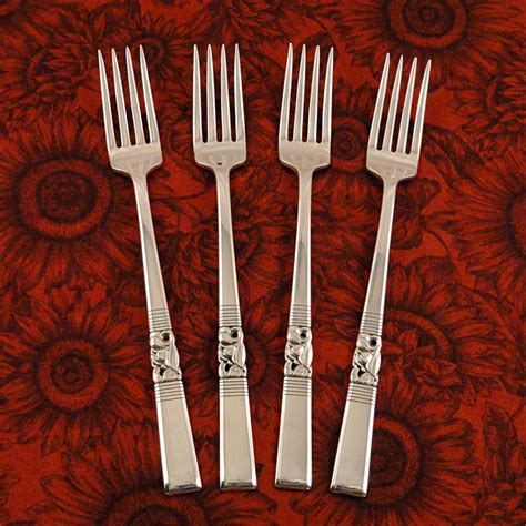 Vintage 1960s Oneida Community Stainless Chatelaine Silver Flatware Pieces: Teaspoon/Oval Soup Spoon/Knife/Salad Fork $ 9.95. Add to Favorites ... Vintage Pickle Forks Silver plate 3 Various Cocktail Seafood Long Forks (208) Sale Price $17.17 $ 17.17 $ 22.89 Original Price $22.89 ...