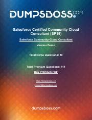 Community-Cloud-Consultant PDF Demo