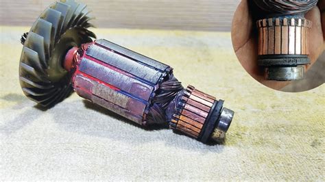 Commutator Repair Broken Commutator Electric Motor ... - YouTube