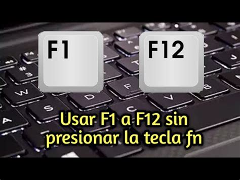 Como Activar las teclas F1, F2, F3, F4... F12. sin precionar …