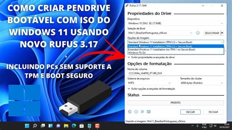 Como Criar PENDRIVE BOOTÁVEL Com ISO Do Windows 11 …