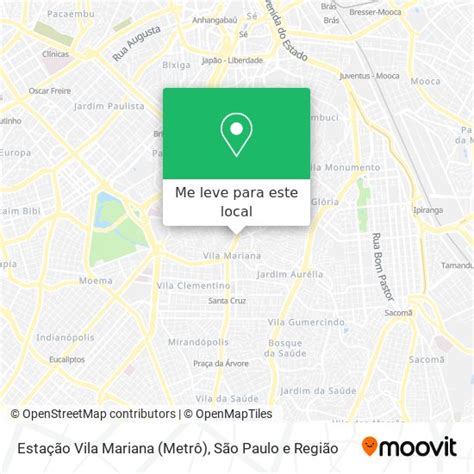 Como chegar até Vila Mariana de Ônibus, Metrô ou Trem?