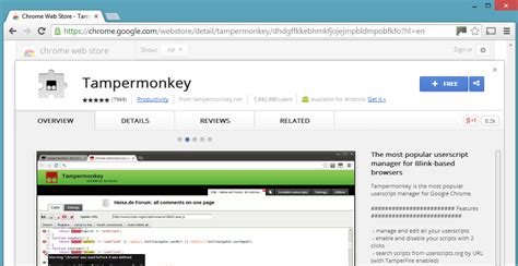Como instalar tampermonkey en chrome. Installing Grepolis Report Converter Revolution Tools. click this link: GRCRTools, so as to install the script in Tampermonkey, then press [Install] visit Grepolis website and refresh it. to be sure, that the script has been installed correctly, next to the icon of Tampermonkey you should see a digit "1" on a red background - it means that the ... 