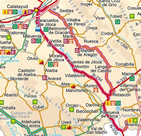 Como llegar de Zaragoza a Híjar - Calcular Ruta