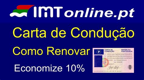 Como renovar a carta de condução online passo a passo IMT …