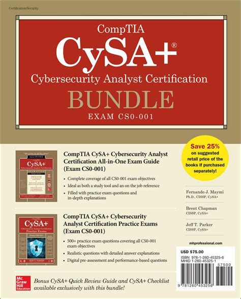 Read Online Comptia Cysa Cybersecurity Analyst Certification Bundle Exam Cs0001 By Fernando Maymi