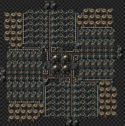 Compact 4Reactor Nuclear Setup factorio