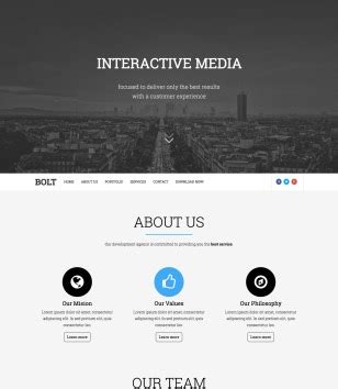 Compact One Page Responsive Blogger Template Templateism