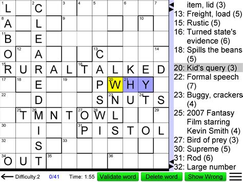 Find the latest crossword clues from New York Times Crosswords, LA Times Crosswords and many more. ... The crossword clue Not as cramped with 7 letters was last seen on the April 20, 2023. We found 20 possible solutions for this clue. We think the likely answer to this clue is ROOMIER. You can easily improve your search by …. 