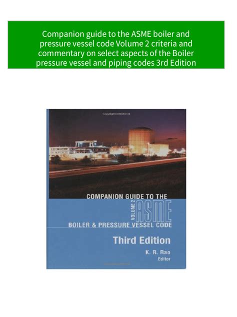 Companion Guide to the ASME Boiler and Pressure Vessel Code, Volume 2