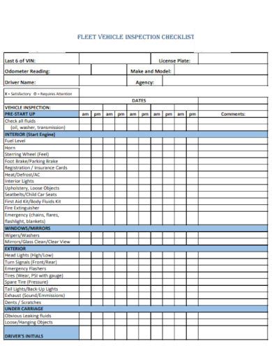 Company Vehicle Checklist How to create a Company Vehicle Checklist