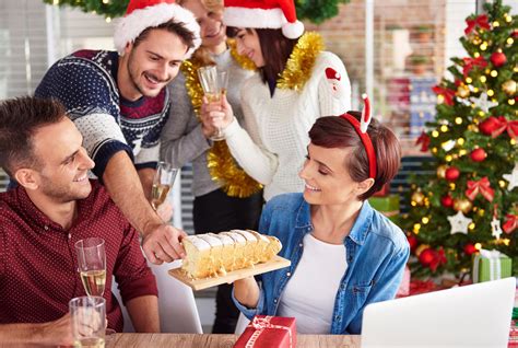 Company christmas party ideas. 10 awesome company party ideas to celebrate the end of the year with your co-workers including office Christmas party ideas, outdoor ideas, & other unique company party formats. Help your company celebrate in style with the coolest office party ideas, corporate party games, & more from Merchology! 