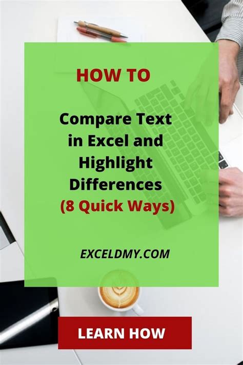 Compare text in excel and highlight differences. .  compare 1.  It's intere...