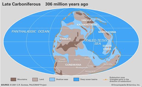 Compare the carboniferous period to the devonian period.. The Carboniferous Period consists of two subperiods: the Pennsylvanian and the Mississippian. Pennsylvanian subperiod (323 million years ago to 299 million years ago): Cycles of shallow seas, swamps, and river channels resulted in deposits of limestone, sandstone, and shale that are found at the surface in eastern Kansas. 