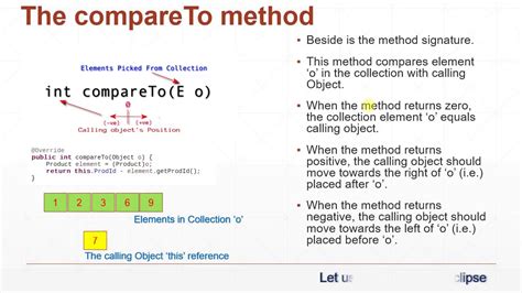 Compareto java. The compareTo() method in Java takes an object of this class as a parameter, and we can define this method to compare two objects according to the sorting order. Let us define a class Book that implements Comparable interface, stores details like the name of the book, author, etc. and overrides the compareTo() method. 