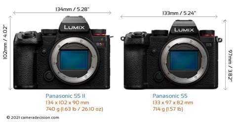 Comparing Panasonic S5 vs Panasonic S5 II vs Panasonic GH5 II vs ...