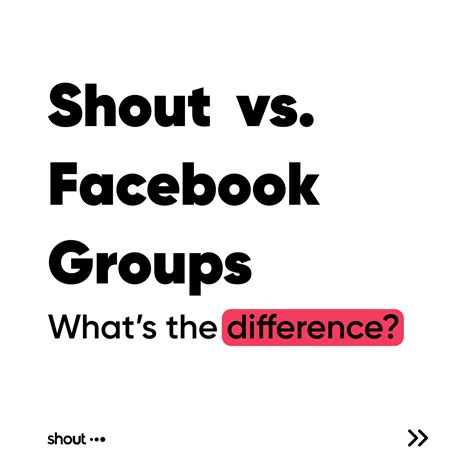 Comparing Shout Group Chat to Facebook Groups