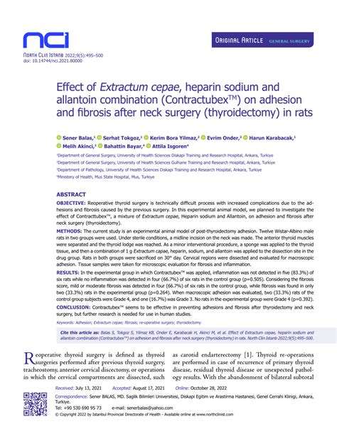 Comparison of the Cosmetic Efficacy of Extractum Cepae and.