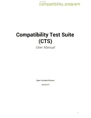 Compatibility test suite cts user manual. - Business data communication and networking solution manual.