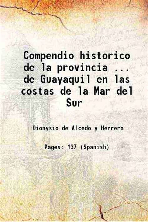 Compendio histórico de la provincia de guayaquil, 1741. - Caminos y santuarios de mi tierra cordobesa.