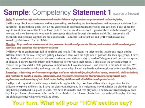 Competency Statement 4 (Example Word)