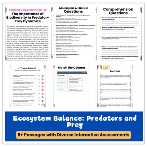 Competition in ecosystems worksheet.  Predators kill and eat prey. txt) o...