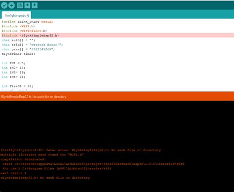 Compilation error blynksimpleesp32 h no such file or directory.  But the problem is the same: M...