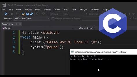 Compile or Build and Execute C or C++ program in visual studio YouTube