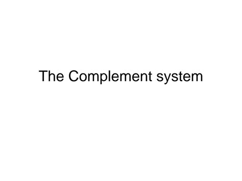 Complement system notes.  The shirt complements the suit nicely.  To complement means to compl...