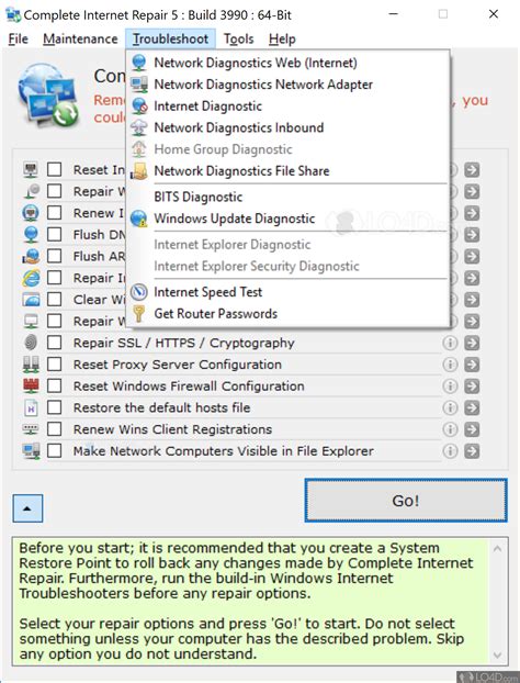 Complete Internet Repair for Windows