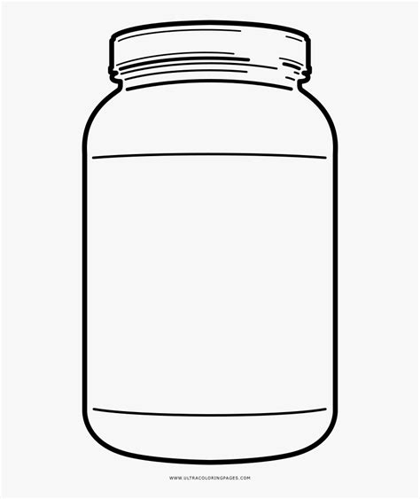 Complete Mason Jar Coloring Page Ultra Pages On Hd Png Download Kindpng