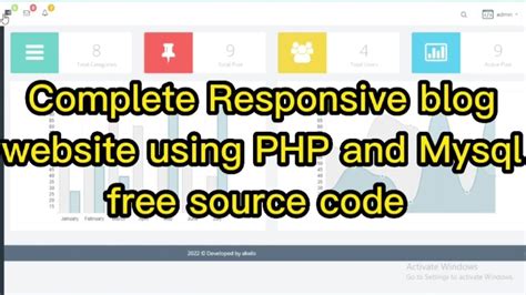 Complete Responsive Blog Site Using Php With Source Code Free Source Code Download Youtube