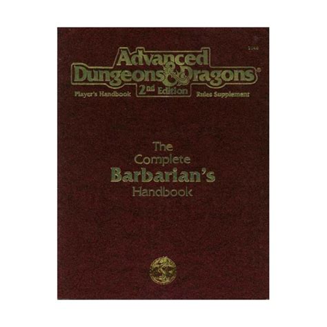 Complete barbarian s handbook 2nd ed player s handbook rules. - Avotek trainer f51 turbine fuel system manual.