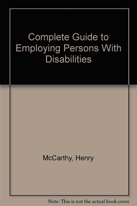 Complete guide to employing persons with disabilities. - Blast lab ap bio lab manual.