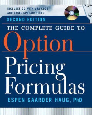 Complete guide to option pricing formulas. - Anthony plog method for trumpet book 7.