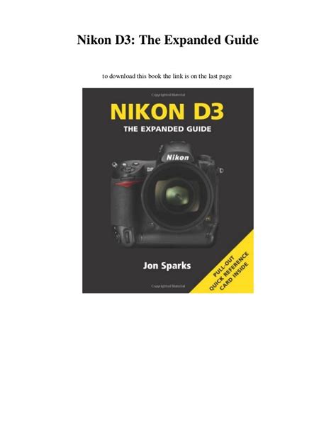 Complete guide to the nikon d3. - Ferguson tractor tea 20 operations manual.