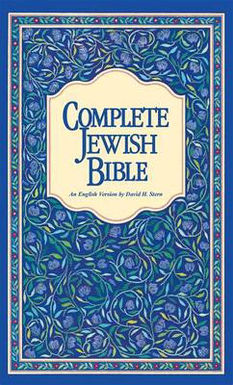 Complete jewish bible. The Complete Jewish Bible, as the name suggests, is a version of the Bible designed to reflect its Jewish origins and context. It was translated by David H. Stern, a Messianic Jewish theologian, and scholar. This translation aims to capture the Jewishness of the Bible, preserving the original Hebrew names and Jewish idioms. 
