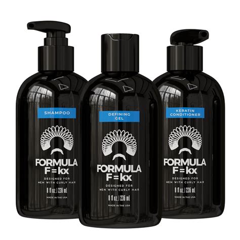 Complete product kit for men with type 2a3c curls